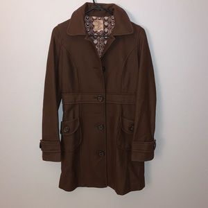 Dark Brown Peacoat